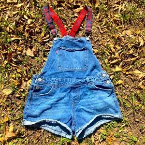 Levi Jean Overall Shorts